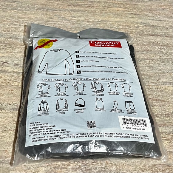 New CottonNet long sleeve plus size thermal top - Picture 4 of 12